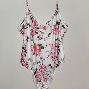 Sleeveless Floral Body Suit